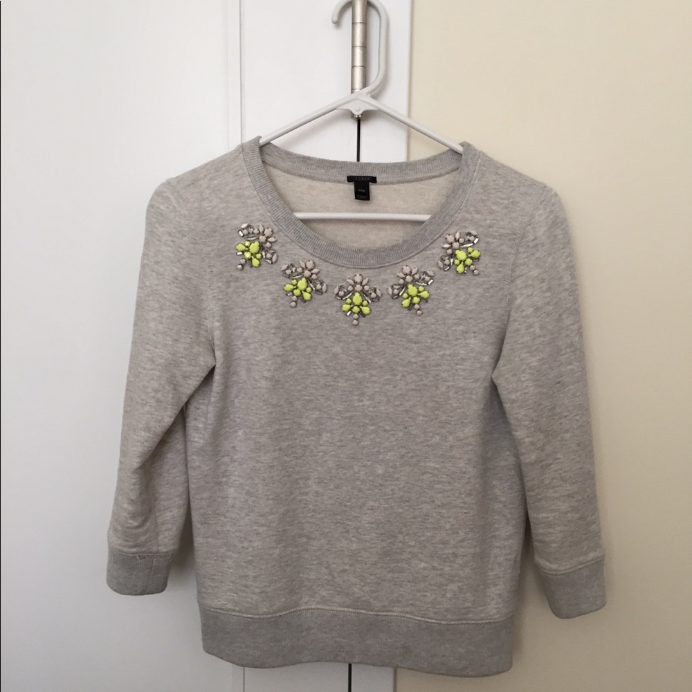 Jcrew Jeweled sweatshirt XXS